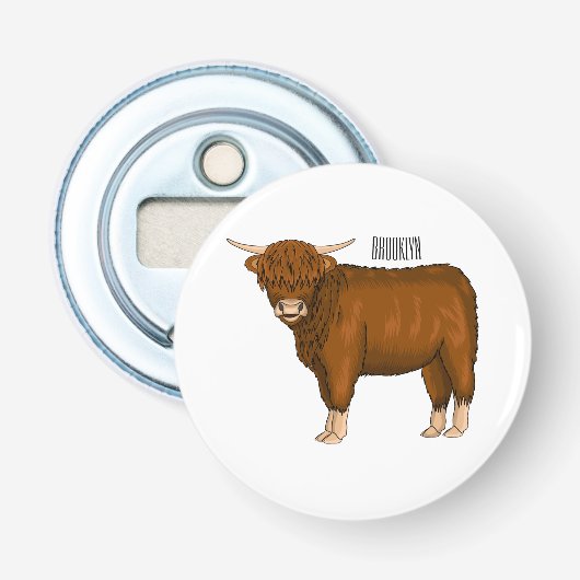 Décapsuleur Highland cow (Devant)