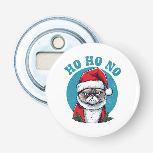 Décapsuleur Ho ho non - drôle de chat grumpy santa