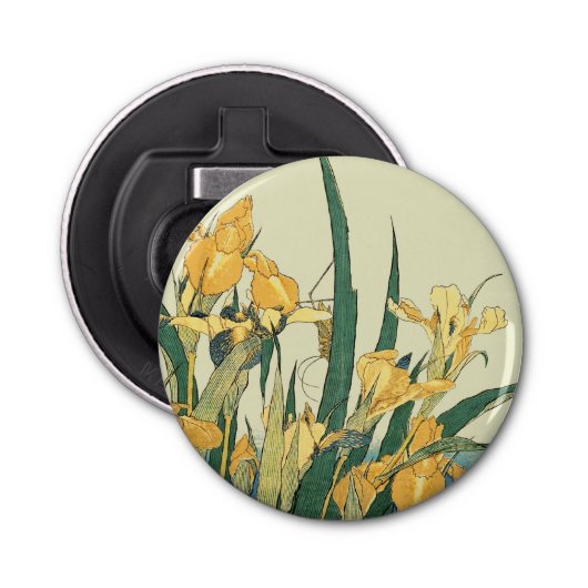 Décapsuleur Hokusai grasshopper et iris Japon (Devant)