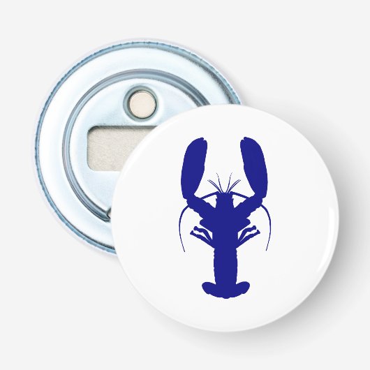 Décapsuleur Homard de décoration côtière bleu marine (Devant)