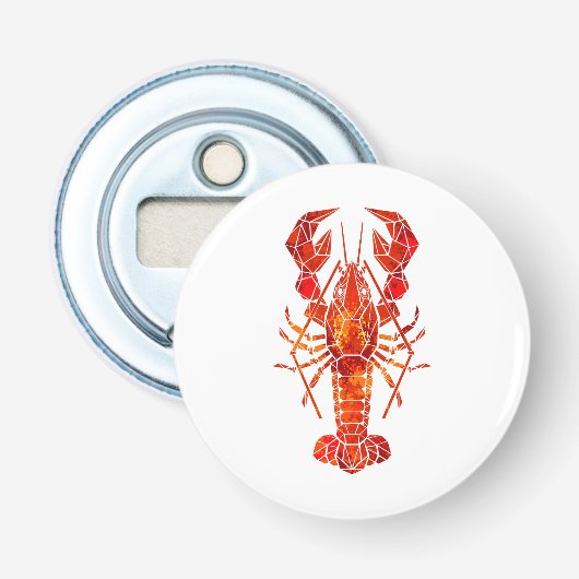 Décapsuleur Homard polygonal rouge (Devant)
