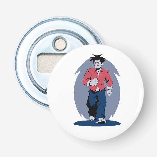 Décapsuleur Homme en colère marchant (Devant)