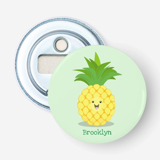 Décapsuleur Illustration d'ananas mignon (Devant)