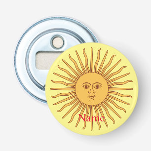 Décapsuleur Illustration d'art de visage de soleil Thunder_Cov