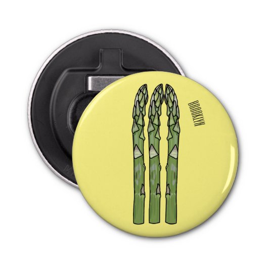 Décapsuleur Illustration d'Asparagus (Devant)