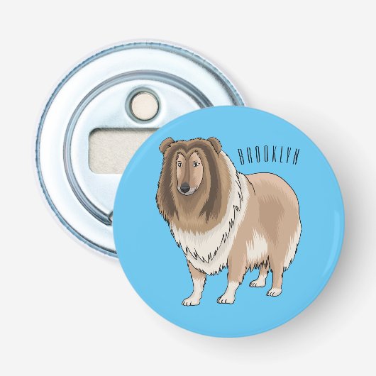 Décapsuleur Illustration de chien Rough collie (Devant)