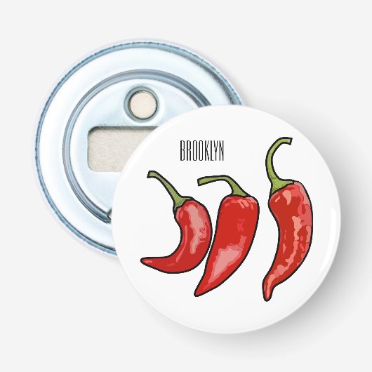 Décapsuleur Illustration de chili (Devant)