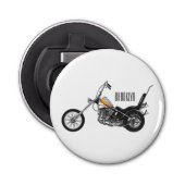 Décapsuleur Illustration de Chopper Motorcycle 1950 (Devant)