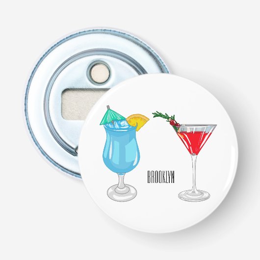 Décapsuleur Illustration de cocktail (Devant)