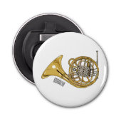 Décapsuleur Illustration de corne française (Devant)