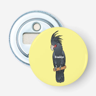 Décapsuleur Illustration de dessin animé d'oiseau cacatoès à p