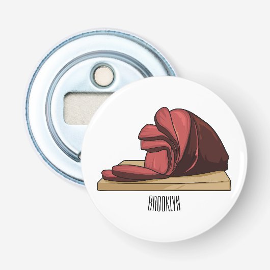 Décapsuleur Illustration de jambon (Devant)