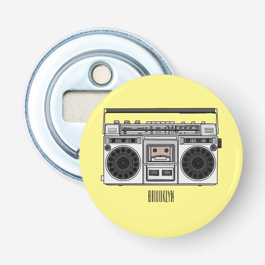 Décapsuleur Illustration de la bande dessinée radio (Devant)