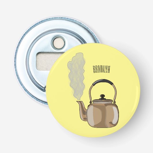 Décapsuleur Illustration de la bouilloire à thé ou à thé (Devant)