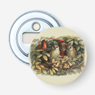 Décapsuleur Illustration de la nature des hiboux et des fées e