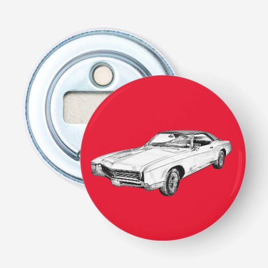 Décapsuleur Illustration de la voiture classique Buick Riviera (Devant)