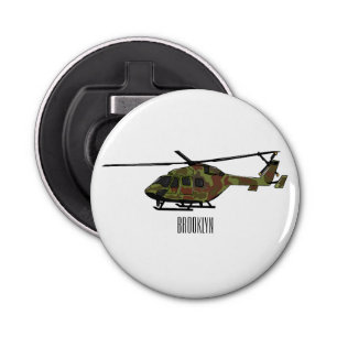 Décapsuleur Illustration de l'hélicoptère de l'armée