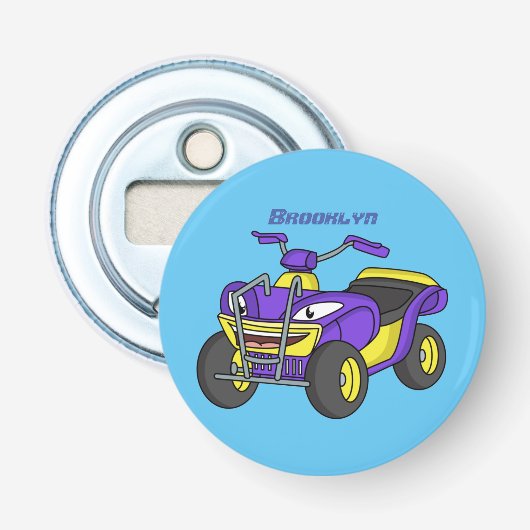 Décapsuleur Illustration de moto Purple Quad (Devant)