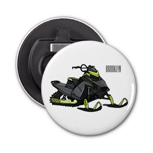 Décapsuleur Illustration de motoneige (Devant)