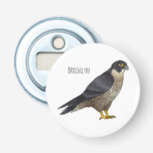 Décapsuleur Illustration d'oiseau de faucon pèlerin