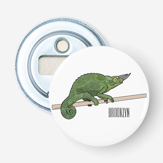 Décapsuleur Illustration du caméléon de Jackson (Devant)