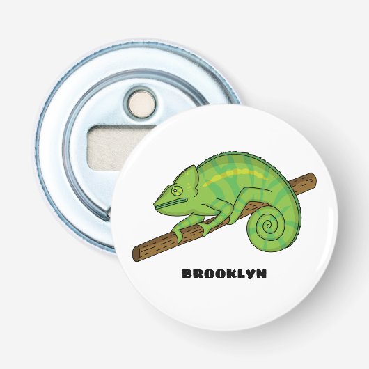 Décapsuleur Illustration du caméléon de la parson (Devant)