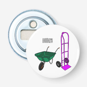 Décapsuleur Illustration du chariot à roues et du chariot à ma