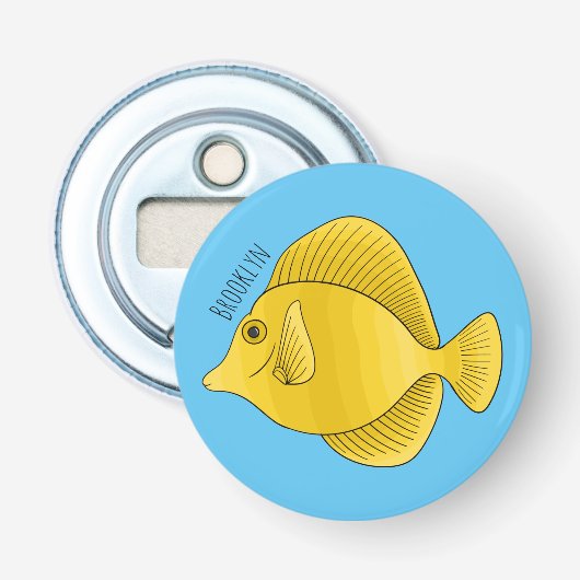 Décapsuleur Illustration du poisson-tang jaune (Devant)