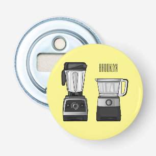 Décapsuleur Illustration du processeur et du mixeur alimentair