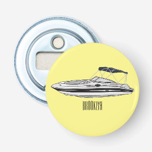 Décapsuleur Illustration d'un bateau à moteur