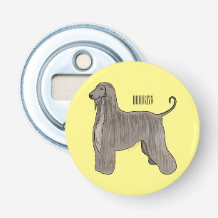 Décapsuleur Illustration d'un chien hound afghan