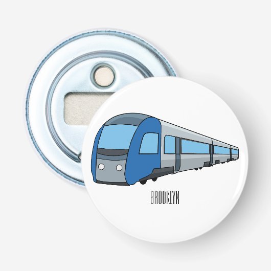 Décapsuleur Illustration d'un train électrique (Devant)