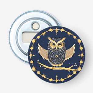 Décapsuleur Illustration élégante de hibou nocturne