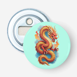 Décapsuleur Illustration Fiery Dragon Rouge Chinois