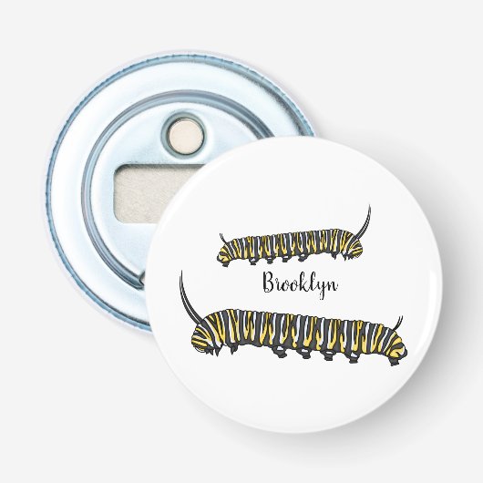 Décapsuleur Illustration Monarch caterpillar (Devant)