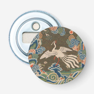 Décapsuleur Impression de broderie en soie blanche antique chi