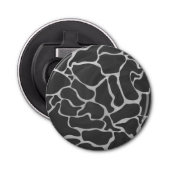 Décapsuleur Impression Giraffe noir et gris clair (Devant)