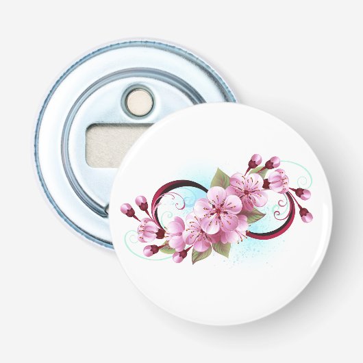 Décapsuleur Infinité avec les fleurs Sakura (Devant)
