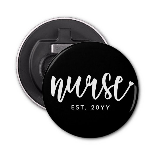 Décapsuleur Infirmière sur mesure Typographie Est Infirmière d (Devant)