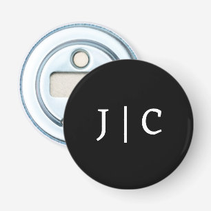 Décapsuleur Initiales Personnalisées Monogramme Minimaliste Mo