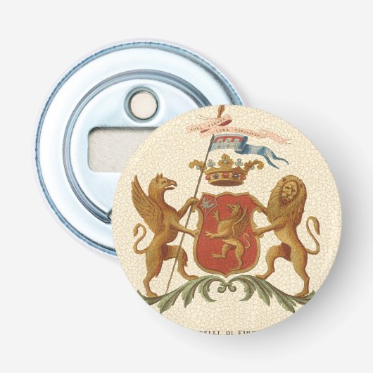 Décapsuleur Insigne héraldique avec Griffin et Lion (Devant)