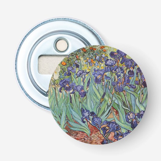 Décapsuleur Iris de Van Gogh Peinture Impressionniste (Devant)