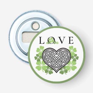 Décapsuleur Irish LOVE Shamrock & Celtic Knot Heart