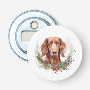 Décapsuleur Irlandais Red Setter Festive Wreath Pup