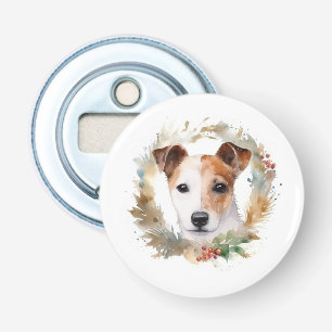 Décapsuleur Jack Russell Christmas Wreath Festive Pup