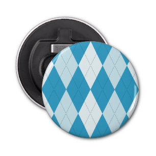 Décapsuleur Jacquard bleu Peacock Petite forme diamant