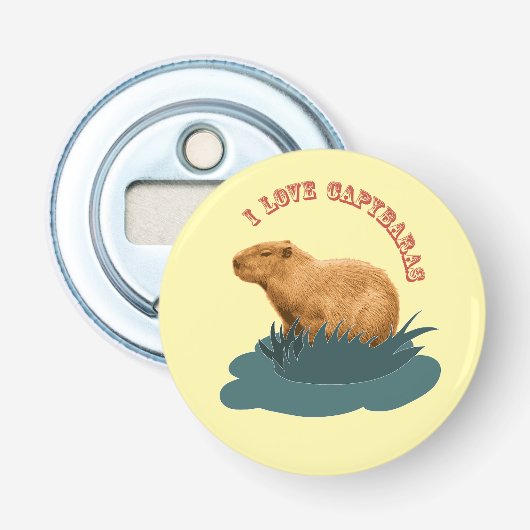 Décapsuleur J'adore les capybaras (Devant)