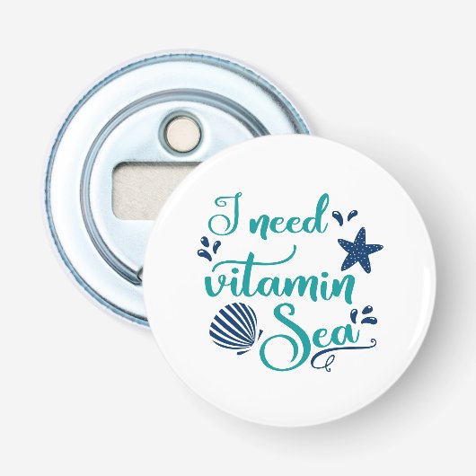 Décapsuleur j'ai besoin de vitamine de mer (Devant)