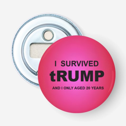 Décapsuleur J'ai survécu à tRUMP (Devant)