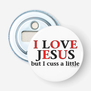Décapsuleur J'aime Jésus [mais moi jurent]